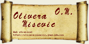Olivera Mišević vizit kartica